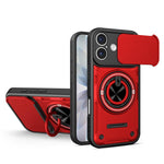 Custodia per telefono con anello scorrevole multifunzionale per fotocamera, For iPhone 17 Pro Max, For iPhone 17 Pro, For iPhone 17, For iPhone 16 Pro Max