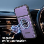 Custodia per telefono con anello scorrevole multifunzionale per fotocamera, For iPhone 16 Pro, For iPhone 16