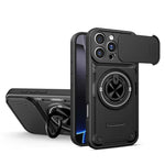 Custodia per telefono con anello scorrevole multifunzionale per fotocamera, For iPhone 16 Pro, For iPhone 16