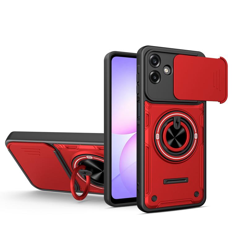 Custodia per telefono con anello scorrevole multifunzionale per fotocamera, For Galaxy A57 5G, For Galaxy A37 5G, For Galaxy A27 5G, For Galaxy A07 4G