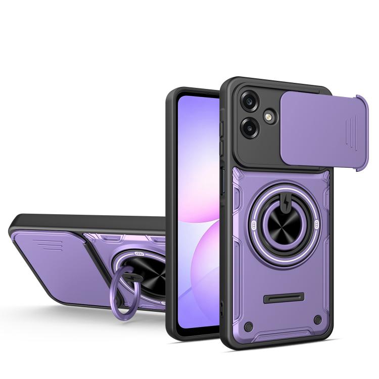Custodia per telefono con anello scorrevole multifunzionale per fotocamera, For Galaxy A57 5G, For Galaxy A37 5G, For Galaxy A27 5G, For Galaxy A07 4G