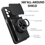 Custodia per telefono con anello scorrevole multifunzionale per fotocamera, For Galaxy A26 5G / A17 5G, For Galaxy A56 5G, For Galaxy A36 5G