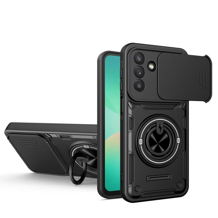 Custodia per telefono con anello scorrevole multifunzionale per fotocamera, For Galaxy A57 5G, For Galaxy A37 5G, For Galaxy A27 5G, For Galaxy A07 4G