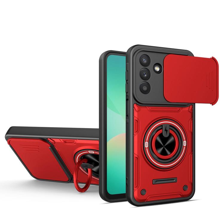 Custodia per telefono con anello scorrevole multifunzionale per fotocamera, For Galaxy A57 5G, For Galaxy A37 5G, For Galaxy A27 5G, For Galaxy A07 4G