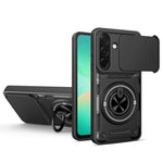 Custodia per telefono con anello scorrevole multifunzionale per fotocamera, For Galaxy S26+ 5G, For Galaxy S26 Ultra 5G, For Galaxy S26 5G