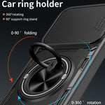 Custodia per telefono con anello scorrevole multifunzionale per fotocamera, For Galaxy S26+ 5G, For Galaxy S26 Ultra 5G, For Galaxy S26 5G