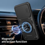 Custodia per telefono con anello scorrevole multifunzionale per fotocamera, For Galaxy S26+ 5G, For Galaxy S26 Ultra 5G, For Galaxy S26 5G