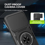 Custodia per telefono con anello scorrevole multifunzionale per fotocamera, For Galaxy S26+ 5G, For Galaxy S26 Ultra 5G, For Galaxy S26 5G