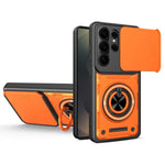Custodia per telefono con anello scorrevole multifunzionale per fotocamera, For Galaxy S26+ 5G, For Galaxy S26 Ultra 5G, For Galaxy S26 5G