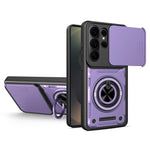 Custodia per telefono con anello scorrevole multifunzionale per fotocamera, For Galaxy S26+ 5G, For Galaxy S26 Ultra 5G, For Galaxy S26 5G