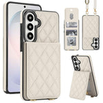 Custodia per cellulare a tracolla romboidale con protezione RFID e porta carte., For Galaxy S26+ 5G, For Galaxy S26 Ultra 5G, For Galaxy S26 5G