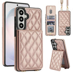 Custodia per cellulare a tracolla romboidale con protezione RFID e porta carte., For Galaxy S26+ 5G, For Galaxy S26 Ultra 5G, For Galaxy S26 5G