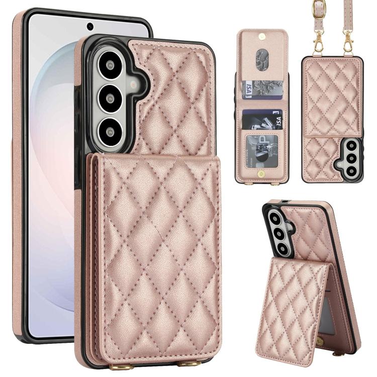 Custodia per cellulare a tracolla romboidale con protezione RFID e porta carte., For Galaxy S26+ 5G, For Galaxy S26 Ultra 5G, For Galaxy S26 5G