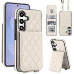 Custodia per cellulare a tracolla romboidale con protezione RFID e porta carte., For Galaxy S25+ 5G, For Galaxy S25 Ultra 5G, For Galaxy S24 FE 5G