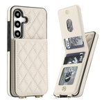 Custodia per cellulare a tracolla romboidale con protezione RFID e porta carte., For Galaxy S25+ 5G, For Galaxy S25 Ultra 5G, For Galaxy S24 FE 5G