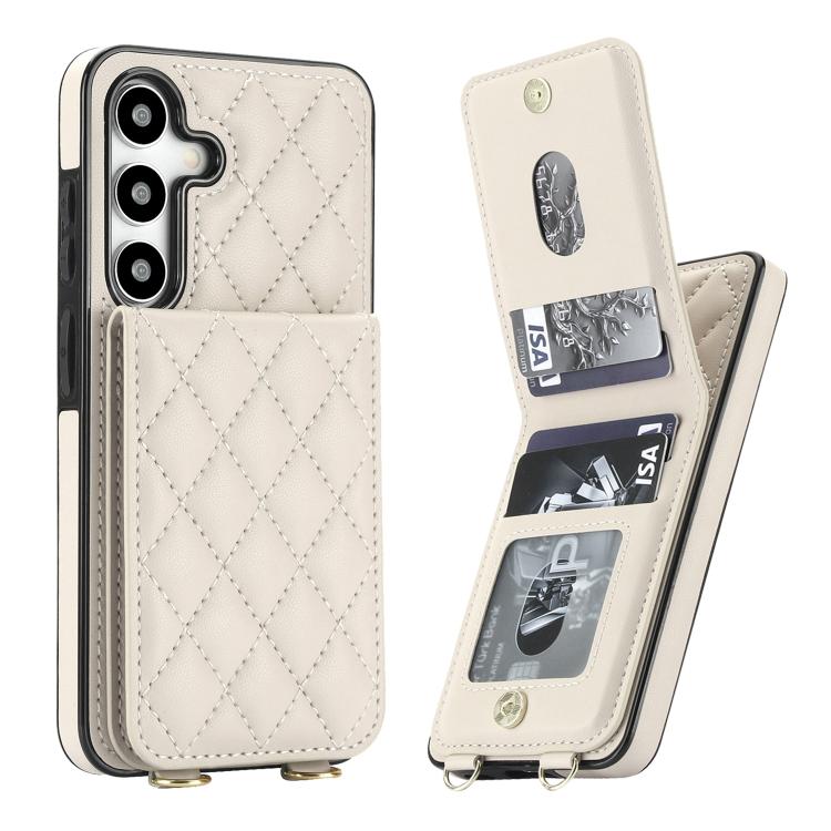 Custodia per cellulare a tracolla romboidale con protezione RFID e porta carte., For Galaxy S25+ 5G, For Galaxy S25 Ultra 5G, For Galaxy S24 FE 5G