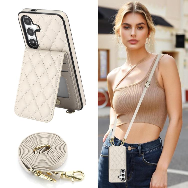 Custodia per cellulare a tracolla romboidale con protezione RFID e porta carte., For Galaxy S25 FE 5G, For Galaxy S25 Edge 5G, For Galaxy S25 5G