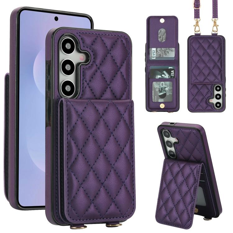 Custodia per cellulare a tracolla romboidale con protezione RFID e porta carte., For Galaxy S25 FE 5G, For Galaxy S25 Edge 5G, For Galaxy S25 5G
