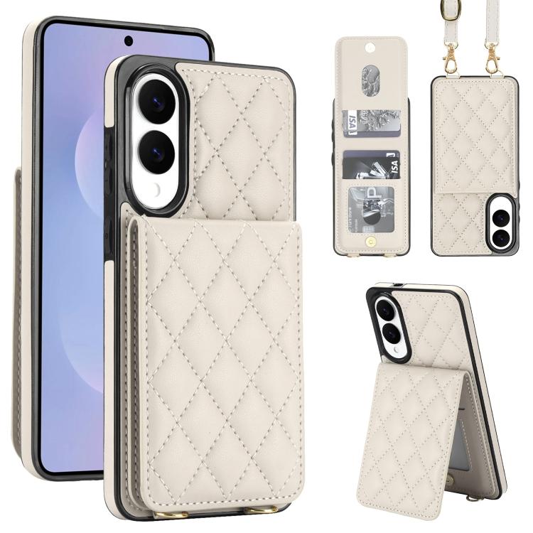 Custodia per cellulare a tracolla romboidale con protezione RFID e porta carte., For Galaxy S25 FE 5G, For Galaxy S25 Edge 5G, For Galaxy S25 5G