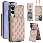 Custodia per cellulare a tracolla romboidale con protezione RFID e porta carte., For Galaxy S25 FE 5G, For Galaxy S25 Edge 5G, For Galaxy S25 5G