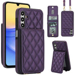 Custodia per cellulare a tracolla romboidale con protezione RFID e porta carte., For Galaxy S25+ 5G, For Galaxy S25 Ultra 5G, For Galaxy S24 FE 5G