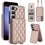 Custodia per cellulare a tracolla romboidale con protezione RFID e porta carte., For Galaxy S23 Ultra 5G, For Galaxy S23+ 5G, For Galaxy S23 5G