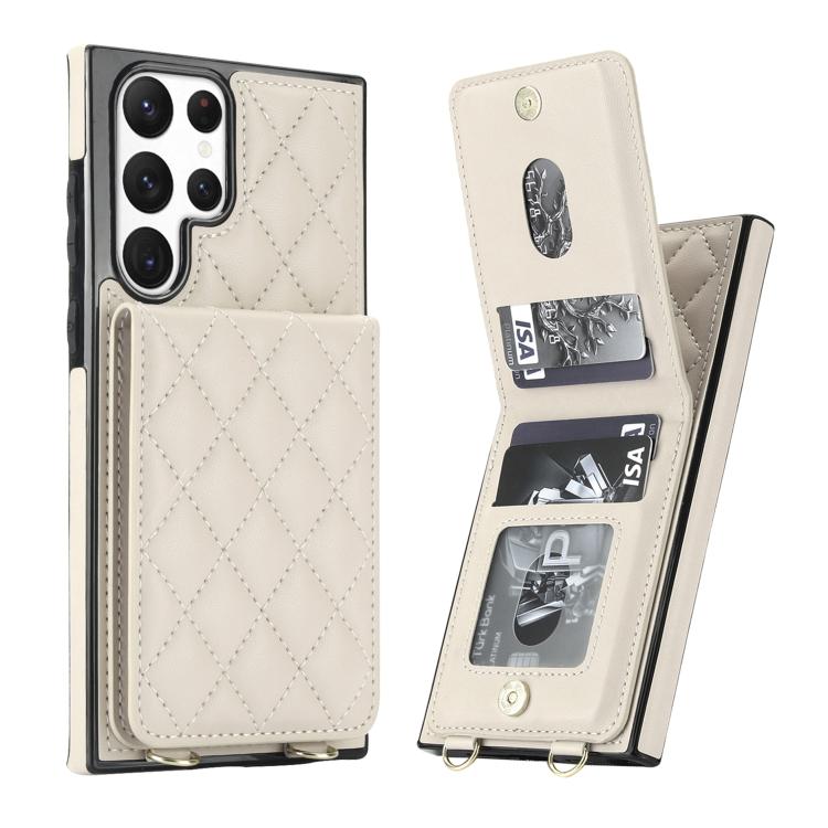 Custodia per cellulare a tracolla romboidale con protezione RFID e porta carte., For Galaxy S22 Ultra 5G, For Galaxy S22+ 5G, For Galaxy S22 5G