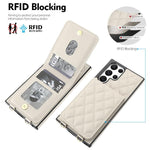Custodia per cellulare a tracolla romboidale con protezione RFID e porta carte., For Galaxy S22 Ultra 5G, For Galaxy S22+ 5G, For Galaxy S22 5G
