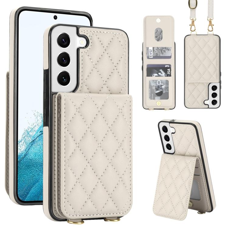 Custodia per cellulare a tracolla romboidale con protezione RFID e porta carte., For Galaxy S22 Ultra 5G, For Galaxy S22+ 5G, For Galaxy S22 5G
