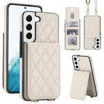 Custodia per cellulare a tracolla romboidale con protezione RFID e porta carte., For Galaxy S22 Ultra 5G, For Galaxy S22+ 5G, For Galaxy S22 5G