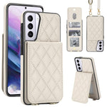 Custodia per cellulare a tracolla romboidale con protezione RFID e porta carte., For Galaxy S21 5G, For Galaxy S21+ 5G, For Galaxy S21 Ultra 5G
