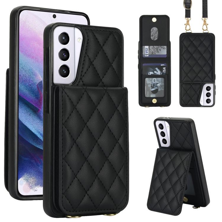Custodia per cellulare a tracolla romboidale con protezione RFID e porta carte., For Galaxy S21 5G, For Galaxy S21+ 5G, For Galaxy S21 Ultra 5G