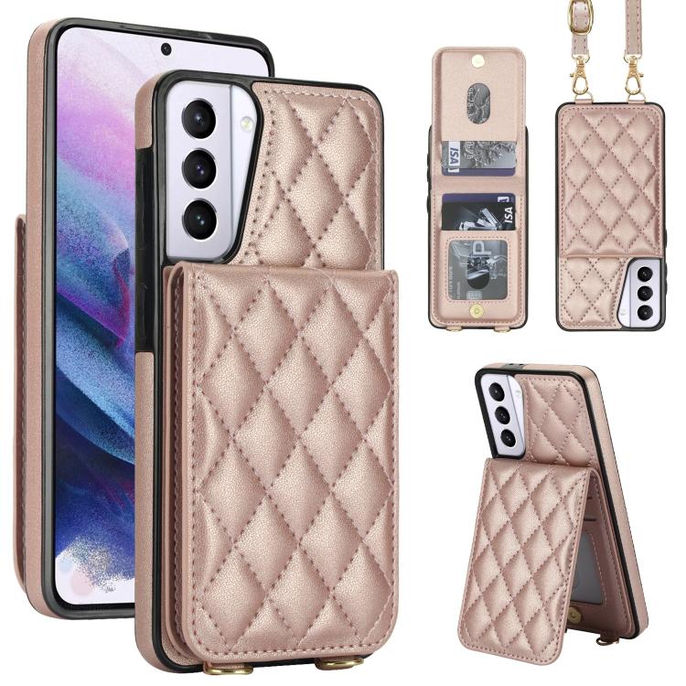 Custodia per cellulare a tracolla romboidale con protezione RFID e porta carte., For Galaxy S21 5G, For Galaxy S21+ 5G, For Galaxy S21 Ultra 5G
