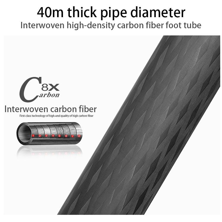 Treppiede grande in fibra di carbonio per videocamera robusta BEXIN ST424C, tubo massimo: 40 mm, ST424C
