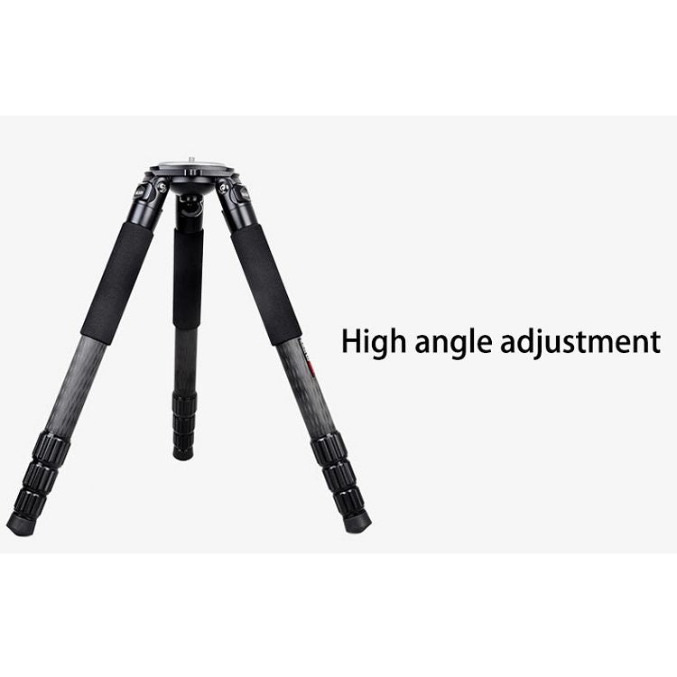 Treppiede grande in fibra di carbonio per videocamera robusta BEXIN ST424C, tubo massimo: 40 mm, ST424C