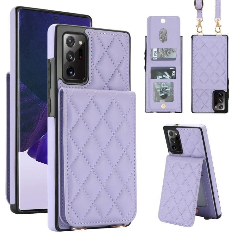 Custodia per cellulare a tracolla romboidale con protezione RFID e porta carte., For Galaxy Note20 Ultra, For Galaxy Note20