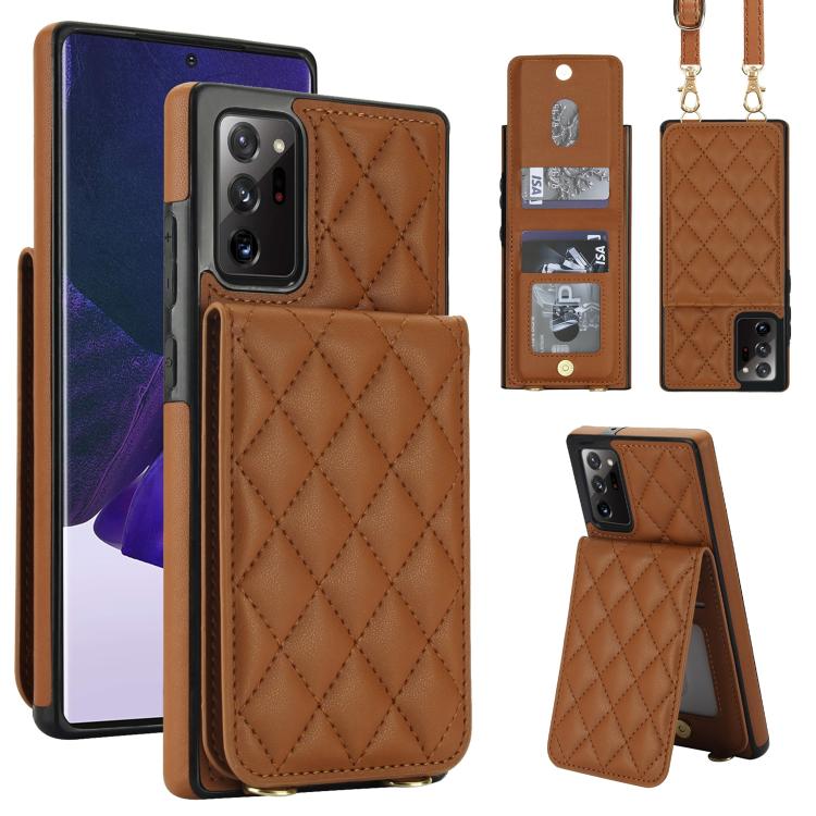 Custodia per cellulare a tracolla romboidale con protezione RFID e porta carte., For Galaxy Note20 Ultra, For Galaxy Note20
