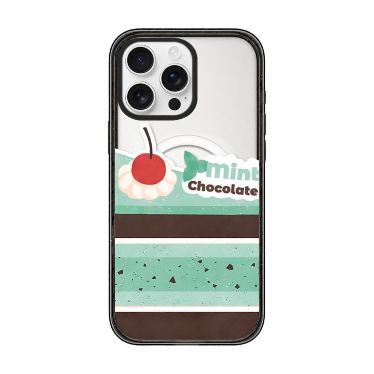 Cover magnetica in acrilico TPU con motivo torta Matcha Latte., For iPhone 15 Pro Max, For iPhone 15 Pro, For iPhone 15 Plus, For iPhone 15