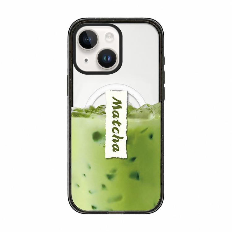 Cover magnetica in acrilico TPU con motivo torta Matcha Latte., For iPhone 14 Plus, For iPhone 14, For iPhone 14 Pro, For iPhone 14 Pro Max