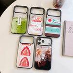 Cover magnetica in acrilico TPU con motivo torta Matcha Latte., For iPhone 15 Pro Max, For iPhone 15 Pro, For iPhone 15 Plus, For iPhone 15