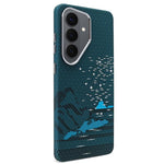 Adesivo per telefono magnetico con texture in Kevlar e effetto acqua, For Galaxy S26+ 5G, For Galaxy S26 Ultra 5G, For Galaxy S26 5G, For Galaxy S25 5G, For Galaxy S25+ 5G, For Galaxy S25 Ultra 5G
