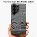Adesivo per telefono magnetico con texture in Kevlar e effetto acqua, For Galaxy S26+ 5G, For Galaxy S26 Ultra 5G, For Galaxy S26 5G, For Galaxy S25 5G, For Galaxy S25+ 5G, For Galaxy S25 Ultra 5G