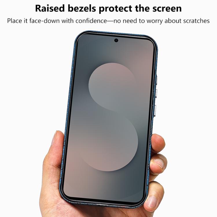 Adesivo per telefono magnetico con texture in Kevlar e effetto acqua, For Galaxy S26+ 5G, For Galaxy S26 Ultra 5G, For Galaxy S26 5G, For Galaxy S25 5G, For Galaxy S25+ 5G, For Galaxy S25 Ultra 5G