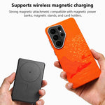Adesivo per telefono magnetico con texture in Kevlar e effetto acqua, For Galaxy S26+ 5G, For Galaxy S26 Ultra 5G, For Galaxy S26 5G, For Galaxy S25 5G, For Galaxy S25+ 5G, For Galaxy S25 Ultra 5G