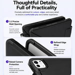 Custodia in pelle XDcase con cornice rimovibile, chiusura magnetica su entrambi i lati, per tablet smart, con portapenna., For iPad Air 11 2026/2025/2024, For iPad 2025 / 2022, For iPad mini 2024 / 2021, For iPad Pro 11 2022/2021/2020/2018             ...