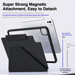 Custodia in pelle XDcase con cornice rimovibile, chiusura magnetica su entrambi i lati, per tablet smart, con portapenna., For iPad Air 11 2026/2025/2024, For iPad 2025 / 2022, For iPad mini 2024 / 2021, For iPad Pro 11 2022/2021/2020/2018             ...