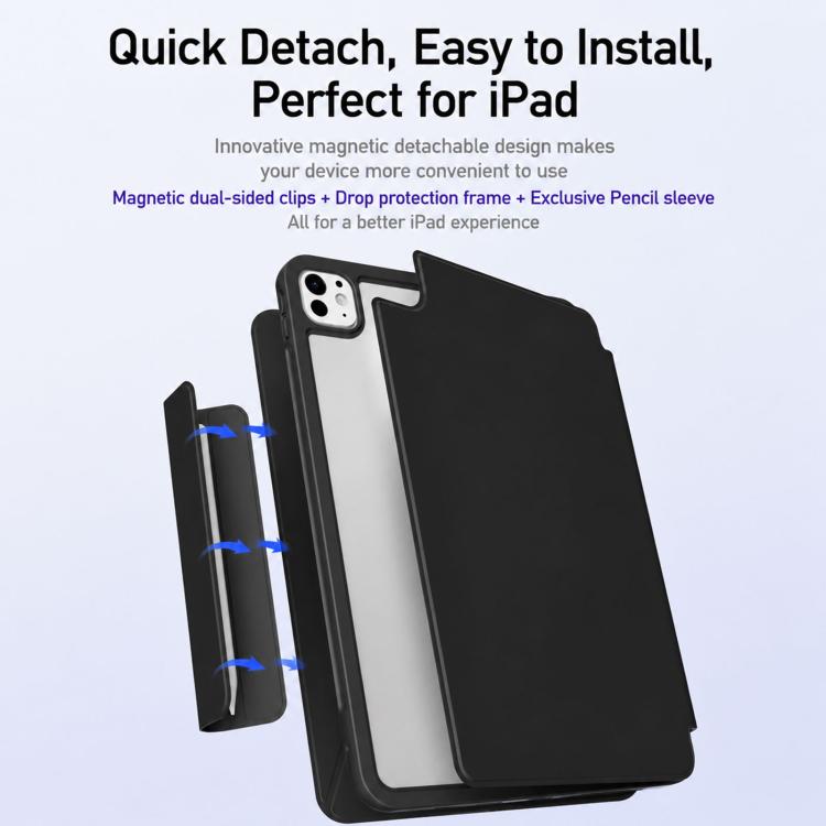 Custodia in pelle XDcase con cornice rimovibile, chiusura magnetica su entrambi i lati, per tablet smart, con portapenna., For iPad Air 11 2026/2025/2024, For iPad 2025 / 2022, For iPad mini 2024 / 2021, For iPad Pro 11 2022/2021/2020/2018             ...