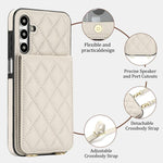 Custodia per cellulare a tracolla romboidale con protezione RFID e porta carte., For Galaxy A55 5G, For Galaxy A35 5G, For Galaxy A25 5G