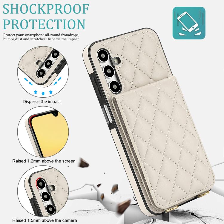 Custodia per cellulare a tracolla romboidale con protezione RFID e porta carte., For Galaxy A55 5G, For Galaxy A35 5G, For Galaxy A25 5G