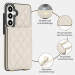 Custodia per cellulare a tracolla romboidale con protezione RFID e porta carte., For Galaxy A57 5G, For Galaxy A37 5G / A36 5G, For Galaxy A17 / A26 5G